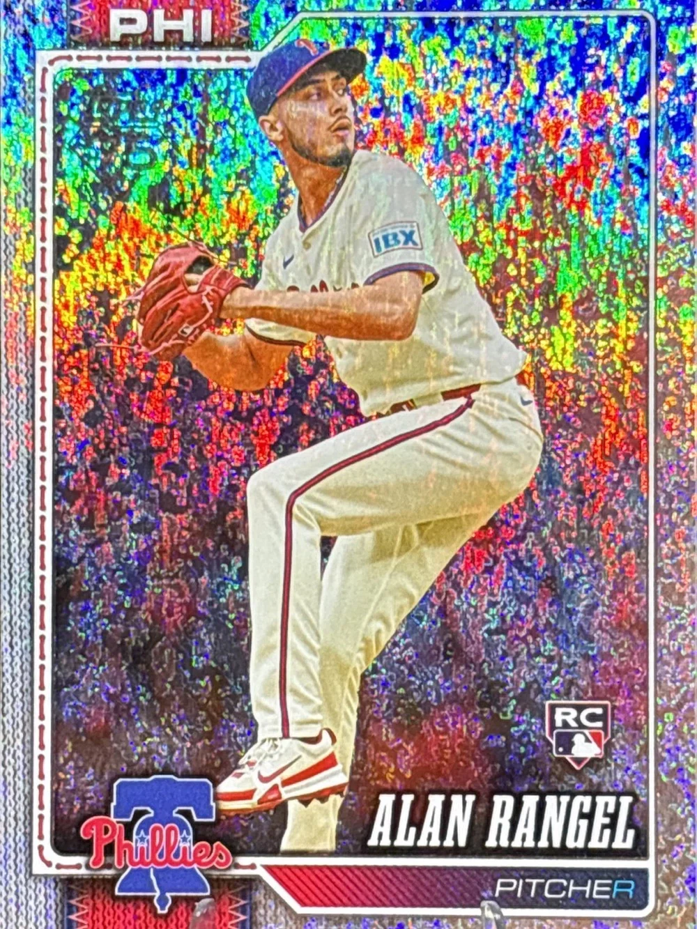 Topps Phillies Alan Rangel Holographic Rainbow Rookie Card